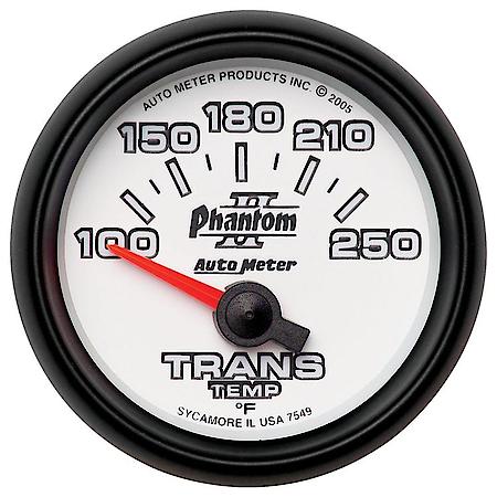 Gauge, Transmission Temp, 2 1/16", 100-250f, Electric, Phantom Ii