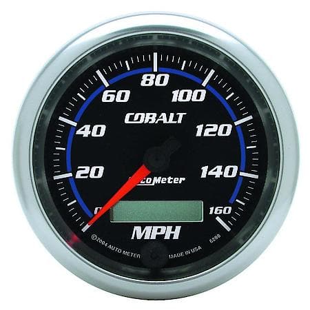 Gauge, Speedometer, 3 3/8", 160Mph, Elec. Programmable, Cobalt