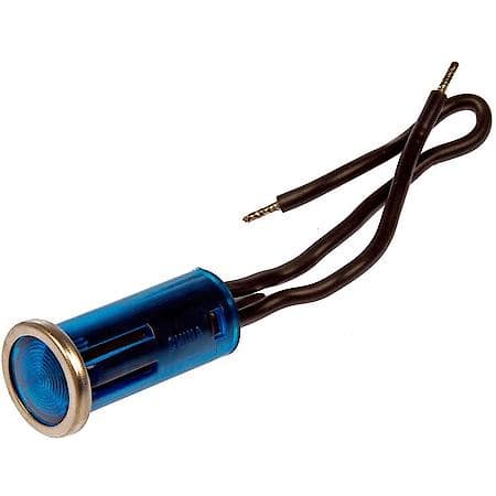 Electrical Switches - Indicator Light - Round with Bezel Style - Blue