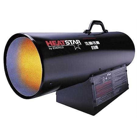 Portable Forced Air Propane Heater, 125-175,000 Bt