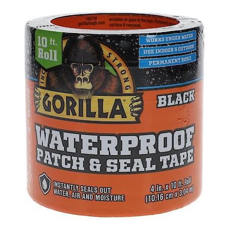 Black Waterproof Patch & Seal Tape, 10 ft.