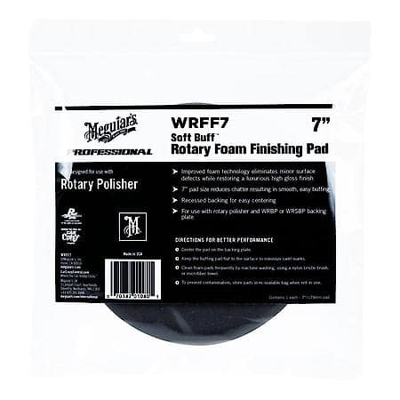 Soft Buff 7" Rotary Foam Finishing Pad, 1 Pack