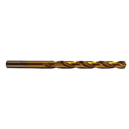 Titanium Drill Bit, 1/4", Overall Length 4"