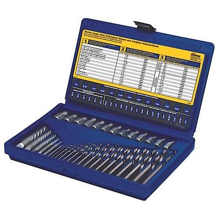 35 Piece Screw Extractor and Drill Bit Set