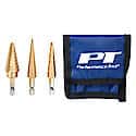 3 Piece Step Drill Set