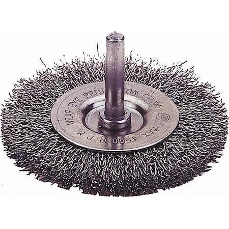 Circular Wire Wheel Brush, 2" Diameter, Coarse