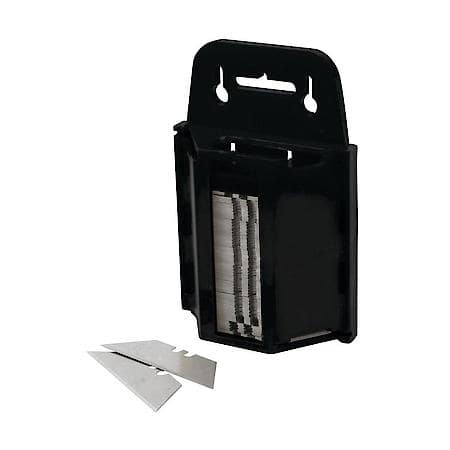 100 Pack Utility Knife Blades with Dispenser