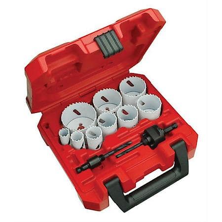 13 Piece General Purpose Ice Hardened Hole Saw Kit