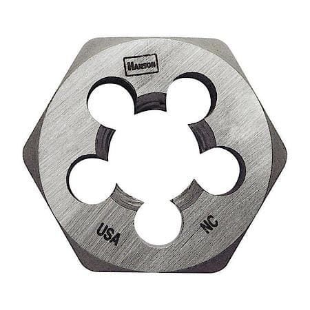 High Carbon Steel Hexagon 1" Across Flat Die 6-32 NC