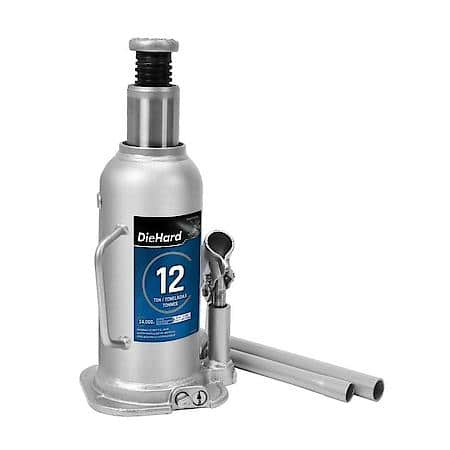 12 Ton Hydraulic Bottle Jack: Lifting Range: 8.94 in to  17.99 in