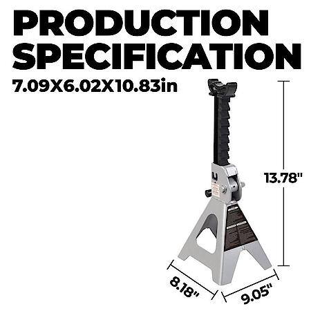 DieHard 2 Ton Jack Stands: Support Range: 10.83