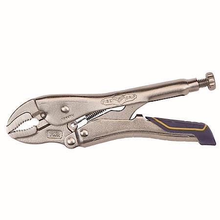 Fast Release 7-in Automotive Curved Jaw Locking Pliers w/Wire Cutter