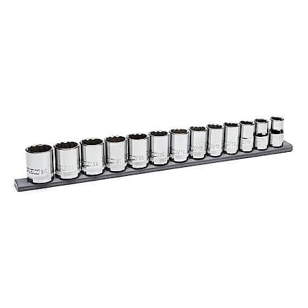 13-Piece 1/2" Drive 12-Point Standard Socket Set (Metric)