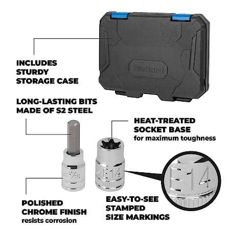 DieHard Hex and Star Bit Socket Set, 39 Piece DHP55331