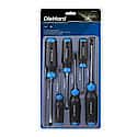 Screwdriver Set, Slotted and Phillips, 6-Piece