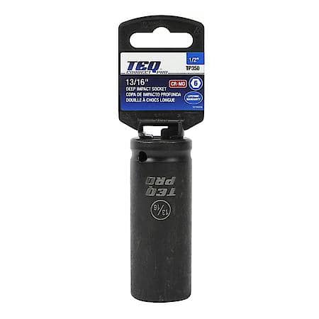 Impact Socket, Deep, SAE, 13/16", 1/2" Drive