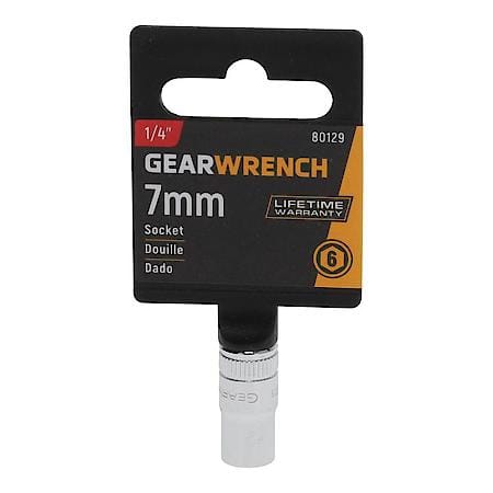 1/4" Drive 6 Point Standard Metric Socket 7mm
