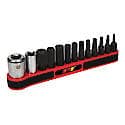 13 Piece SAE Bit Socket Set, 1/4 & 3/8 in. Drive