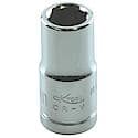 1/4in. Drive Standard 6 Point Chrome Socket 7mm