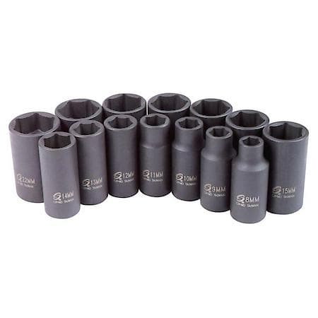 14-Piece 3/8 In. Drive Metric Mid-Dep