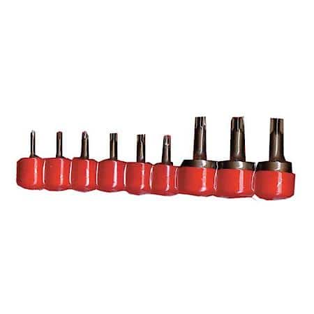 9 Piece Torx Square Drive Bit Socket Set