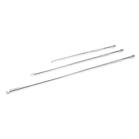 3 Piece 1/2" Drive Long Extension Set - 18", 24", & 30"