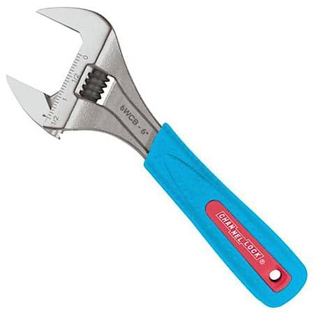 6.25" Wide Capacity Code Blue Adjustable Wrench