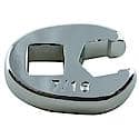 3/8" Drive 6 Point Flare Nut Crowfoot Wrench, 7/16"