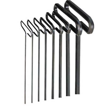 8 Piece 6" Metric Hex T-Key Set