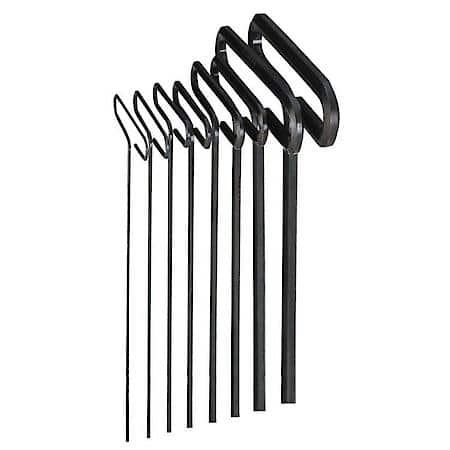 8 Piece 9" Metric Hex T-Key Set