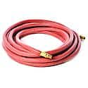 Heavy Duty Rubber Air Hose - 1/4" Male NPT fittings - 1/4" ID x 50 FT