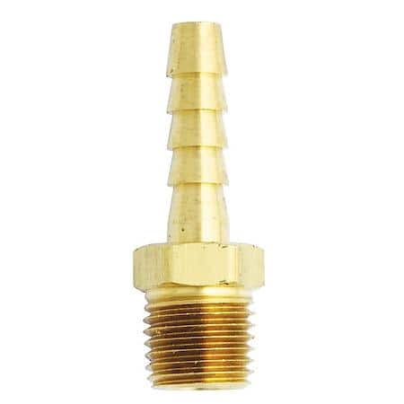 Male Brass Hose End 3/8 in. ID Hose x 3/8 in. NPT