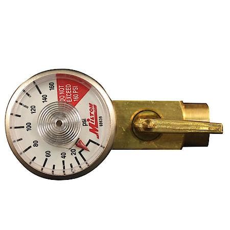 1/4" NPT Flow Control Valve with Dial Gauge