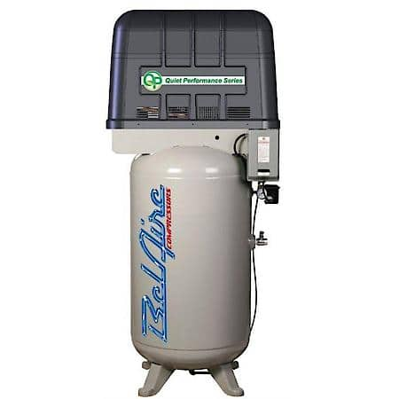 7.5hp 80 gallon Single phase Quiet Piston Compressor