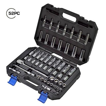 DieHard 3/8 in. Drive Socket Set, 52 Piece, 90 Tooth DHP55316