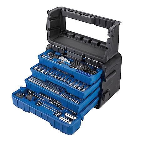 1/4", 3/8" & 1/2" Drive Tool Set, 190 Piece, 90 Tooth