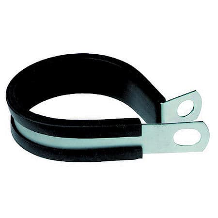 Clamp - Rubber Cushion, 3/8" Mounting Hole, 3/8" Tube Size (sold by each)