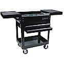 Compact Slide Top Utility Cart, Black