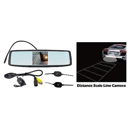 4.3" Touchscreen Wireless Back-Up Camera System for Rearview Mirror