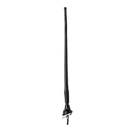 Universal Replacement Antenna Mast: Black, Rubber, Top Mount, 14 Inch