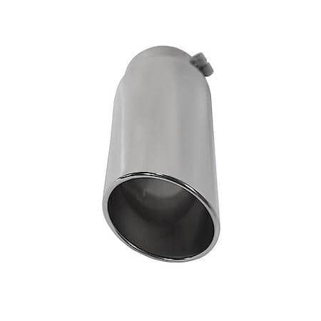 Exhaust Tip 2 3 4 Inch Inlet 3 1 2 In Outlet Round Angled Cut Sharp Edge 12 In Length 6s Advance Auto Parts