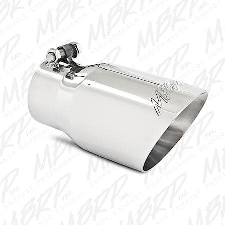 Exhaust Tip, 4 In O.D., Dual Wall Angled, 3 In inlet, 8 In length, T304