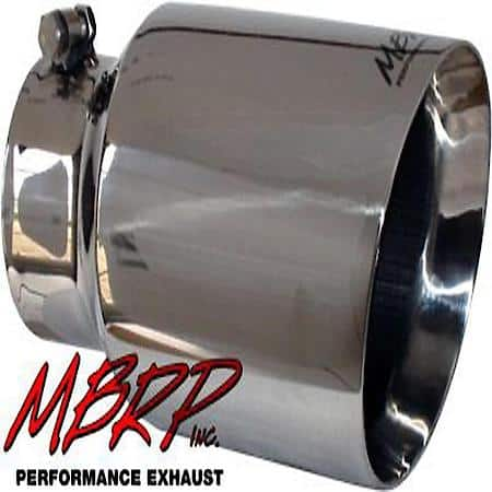 MBRP Exhaust Exhaust Tip, 6 In O.D. Dual Wall Angled 4 In Inlet 12 In ...