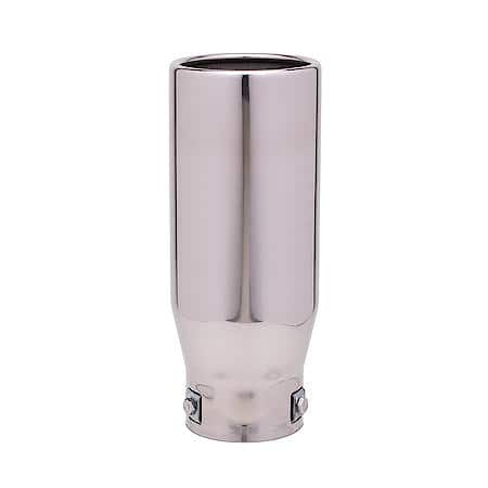 Universal Rounded Chrome Exhaust Tip 3.75 in. x 9 in.