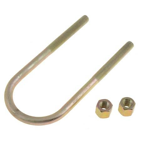 Threaded U - Bolt Kit, Round, Thread Size - 7/16 - 20, Length - 6 - 1/2", Inside Width - 2 - 1/2"