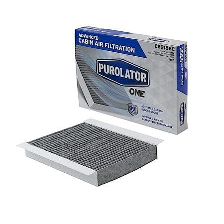 Advanced Filtration Cabin Air Filter: Up to 99% Dirt Removal, Activated Carbon Blocks Odors