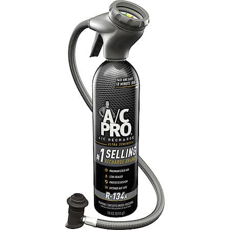 R-134a Refrigerant Kit: Includes Reusable Hose with Gauge, Seals Leaks & Extends A/C Life, 18 oz.