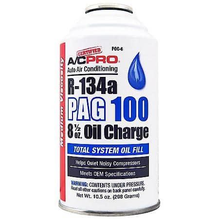 Certified A/C Pro R-134a Pag 100 Oil Charge Total System Oil Fill (10.5 oz.)