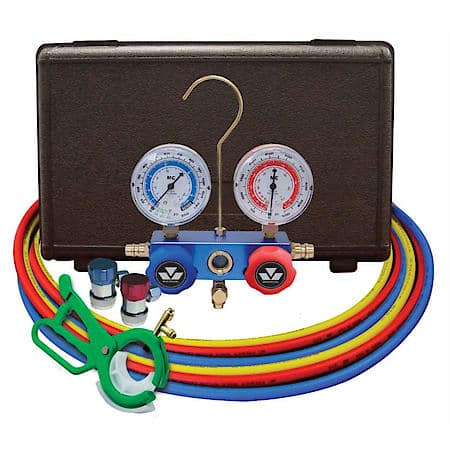 dual 134a/R-12 aluminum gauge set/free 85530