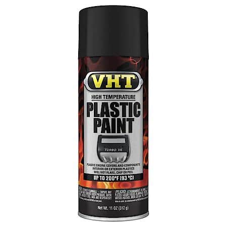 High Temperature Plastic Paint, Matte, Black, 11 oz.